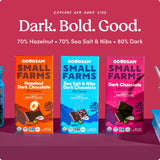 GoodSAM Organic 80% Dark Chocolate Bars (Pack of 3) - Non GMO, Vegan, Regenerative Farming, Direct Trade