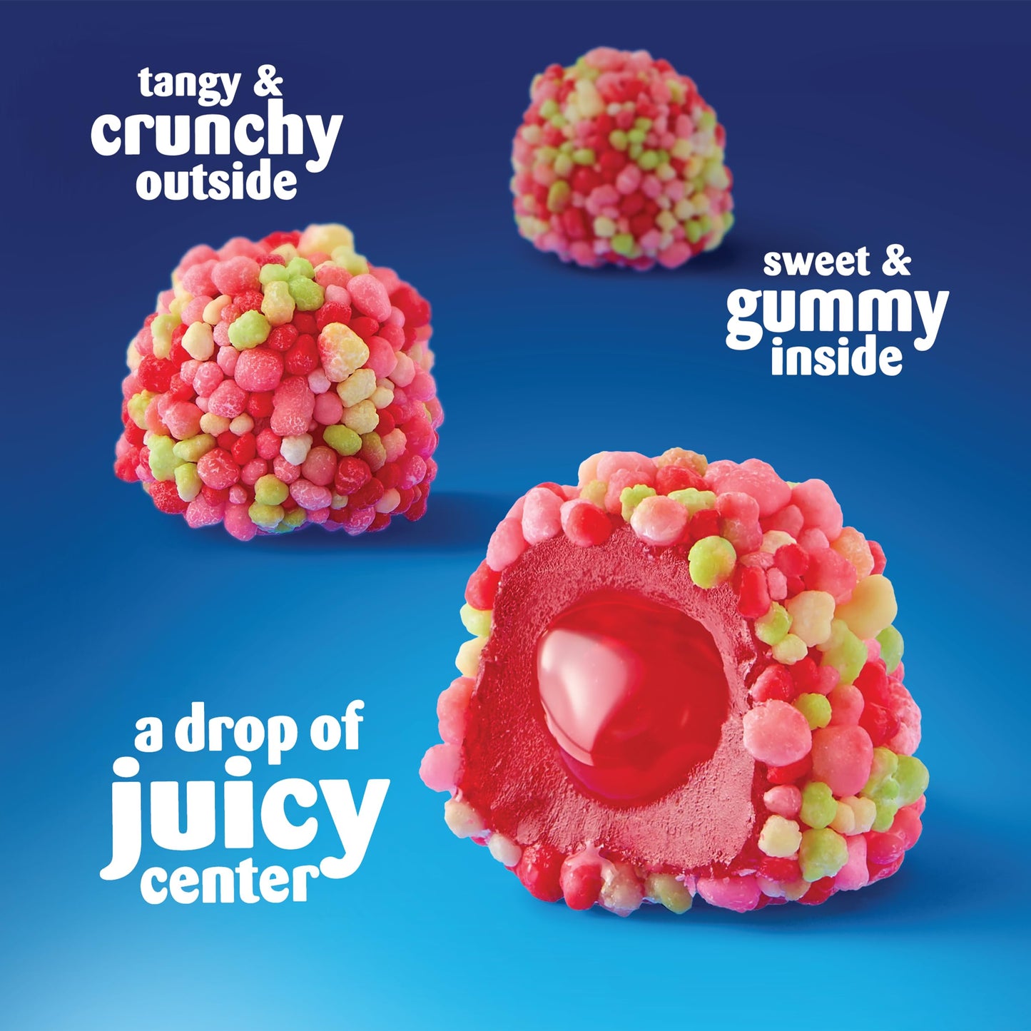NERDS Juicy Gummy Clusters, Strawberry Punch, Juicy and Gummy Candy, 1 Share Pouch, for Snacking and Sharing, 2.65 oz