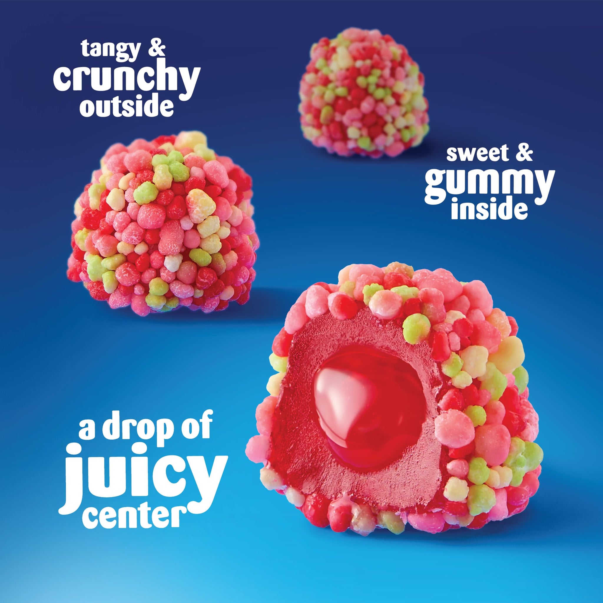 NERDS Juicy Gummy Clusters, Strawberry Punch, Juicy and Gummy Candy, 1 Share Pouch, for Snacking and Sharing, 2.65 oz