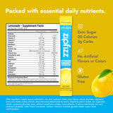 Zipfizz Stevia Energy Drink Powder, Lemonade, 10 Pack - 3-in-1 Sustained Energy, Rapid Hydration & Essential Vitamins - Sugar-Free, Non-Effervescent