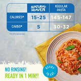 Natural Heaven Hearts of Palm Spaghetti 3-Pack + White Rice 3-Pack - Low-Calorie, Keto & Gluten-Free Food, Vegan, 9 Oz Ea