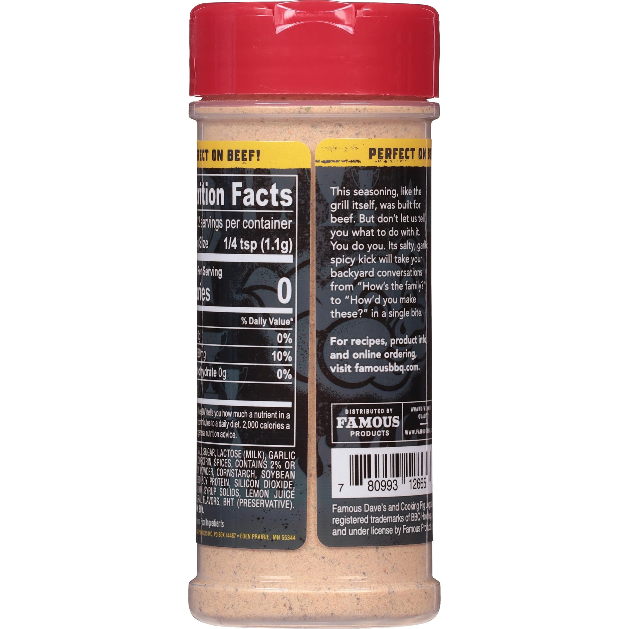 Famous Dave's Seasoning Variety Bundle - 2 pck, Steak & Burger & Rib Rub (13.75 oz.)
