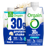 ORGAIN Vanilla Bean Protein Shake 4pk, 11 FZ