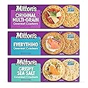 Milton's Craft Bakers Gourmet Crackers Variety Bundle (Multi-Grain, Everything, Crispy Sea Salt) - Non-GMO Project Verified, All Natural Ingredients