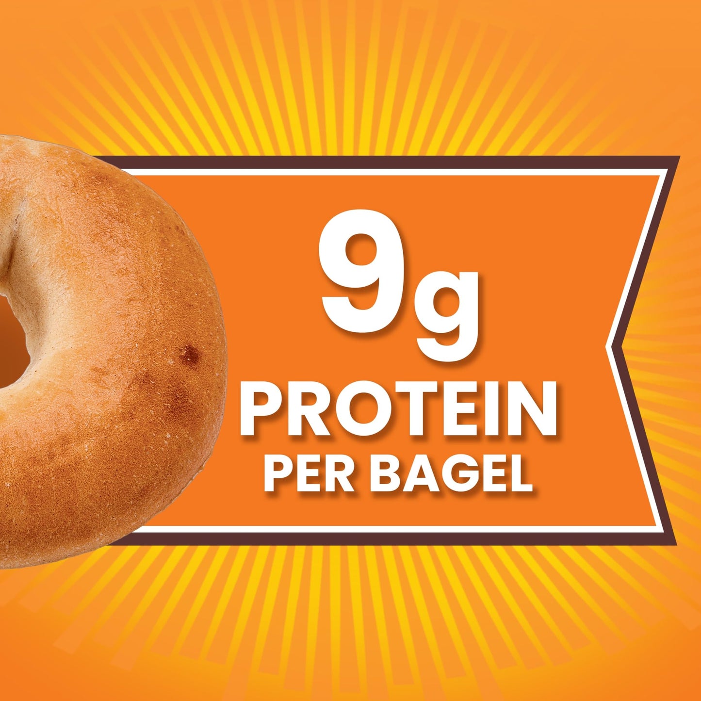 Thomas' Plain Bagels, 6 count, (3.0 oz each), 9g Protein, Kosher Original Bagels, 18 oz Bag