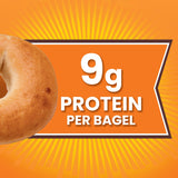 Thomas' Plain Bagels, 6 count, (3.0 oz each), 9g Protein, Kosher Original Bagels, 18 oz Bag