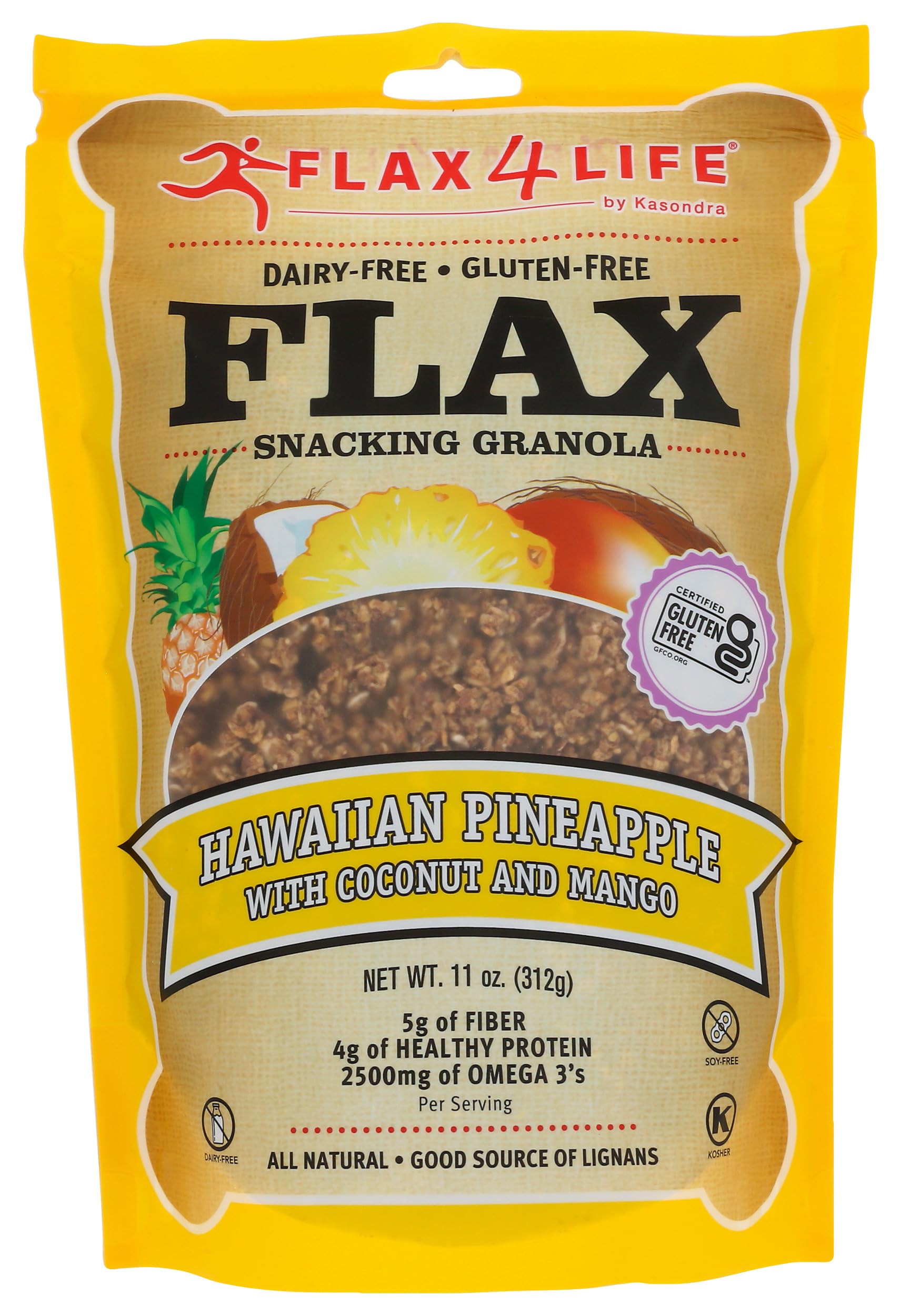 Flax4Life Granola Hawaiian Gluten Free, 0.687 lb