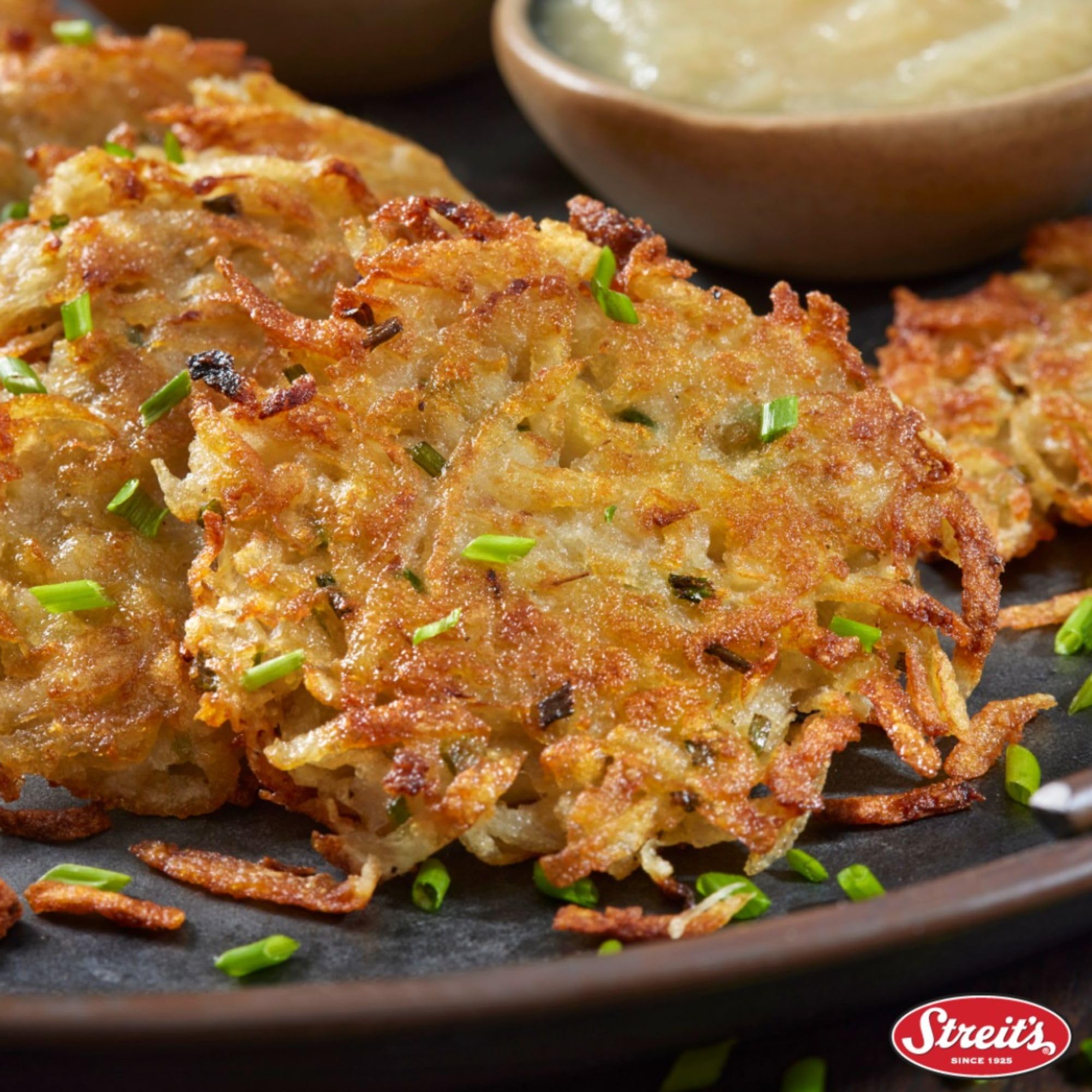 Streit's Low Sodium Potato Pancake Mix - Kosher Certified, Suitable for Passover, Gluten Free, No MSG Added, Just Add Water, Vegan-Friendly, Family Owned (6oz, Pack of 3)