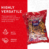 Shirakiku Hot Mate Japanese Rice Cracker | Oriental Asian Arare Rice Crackers with Glutinous Rice, Wasabi Green Peas, and Soy Sauce | Mixed Flavor, 16