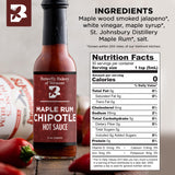 Butterfly Bakery of Vermont Maple Rum Chipotle Hot Sauce, 5 fl oz