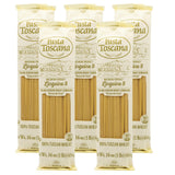 Pasta Toscana | Bronze Die Pasta | Italian Durum Wheat Semolina | Bronze die Pasta, 16 oz (Pack of 5, Linguine)