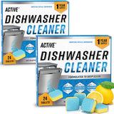 Dishwasher Cleaner Deodorizer Tablets 48 Pack - Deep Cleaning Descaler Pods Dish Washer Machine Clean, Heavy Duty & Septic Safe, Natural Limescale