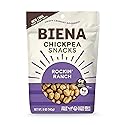 BIENA Rockin' Ranch Chickpea Snacks | Gluten Free | Vegan | Dairy Free | Plant-Based Protein (Single 5 oz. Bag)