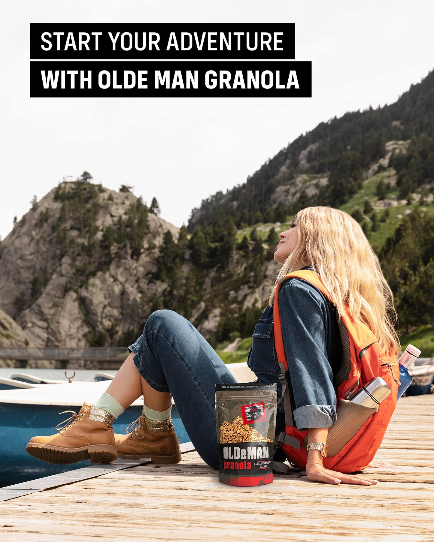 Olde Man Granola Gluten Free Granola - Non-GMO Healthy Granola Cereal - Soft Whole Grain Oats, Butter, Brown Sugar - Handmade in Colorado (Vanilla