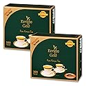 Kericho Gold Black Tea - Kenya Origin - Unique Flavor - 100 Envelopes Tea Bags (Pack of 2)