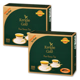 Kericho Gold Black Tea - Kenya Origin - Unique Flavor - 100 Envelopes Tea Bags (Pack of 2)