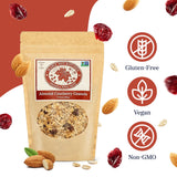 Maple Nut Kitchen Almond Cranberry Granola 3 Pack - Crunchy, Delicious, Artisan Granola with Gluten Free Oats, Almonds, Cranberries & Maple Syrup |