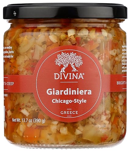 Divina, Giardiniera Chicago Style Mild, 13.7 Ounce