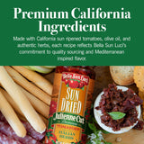 Bella Sun Luci Sun-Dried Tomato Halves in Premium Oil with Italian Herbs, Ready-to-Use Mediterranean Ingredient for Pasta, Salads & Pizza, 8.5 oz