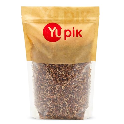 Yupik Raw Pecans, Medium Pieces, 2.2 lb (35.2 oz), Kosher, Gluten-Free, Vegan, Chopped Crunchy Nuts, Unsalted, Unroasted, Source of Fiber, Healthy