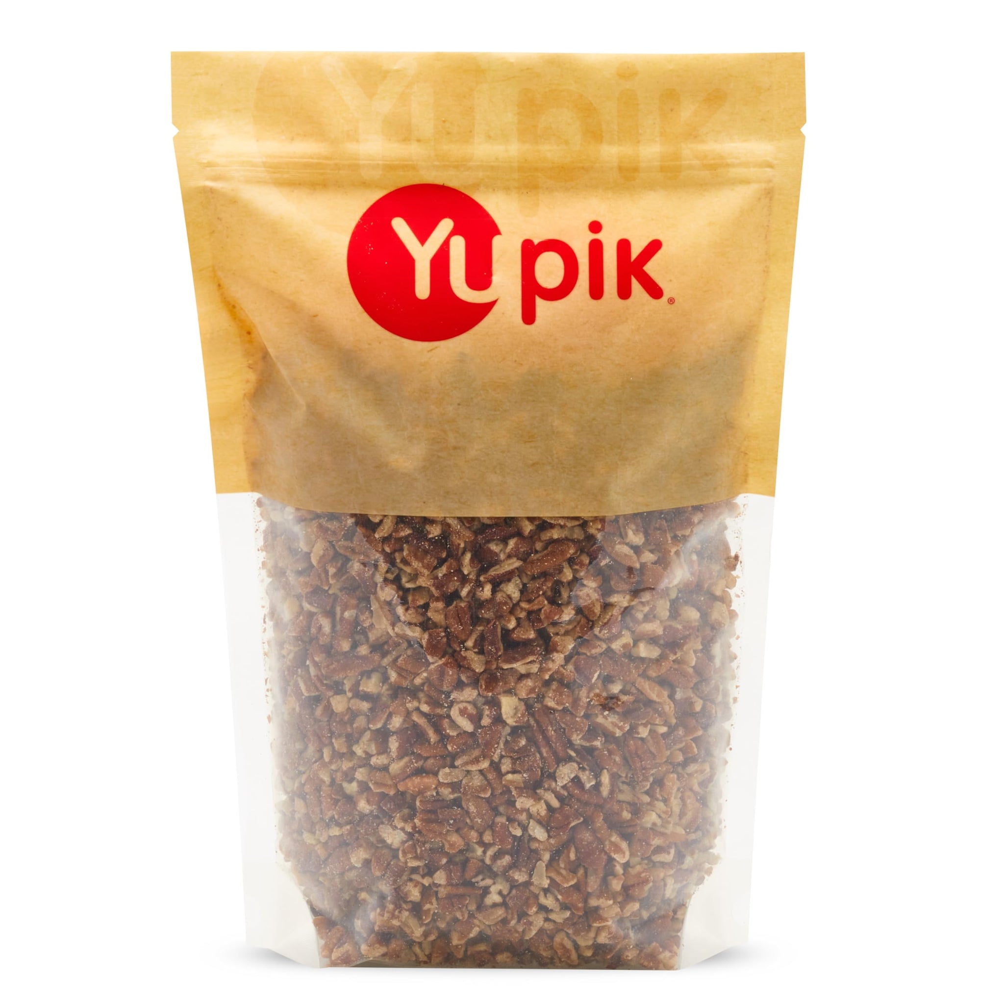 Yupik Raw Pecans, Medium Pieces, 2.2 lb (35.2 oz), Kosher, Gluten-Free, Vegan, Chopped Crunchy Nuts, Unsalted, Unroasted, Source of Fiber, Healthy