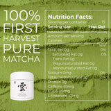 LÜCHA Ceremonial Grade Matcha Tea Powder - Premium First Harvest Gluten-Free Vegan, 100% Pure Unsweetened No Additives, 3.5oz (100g) Tin