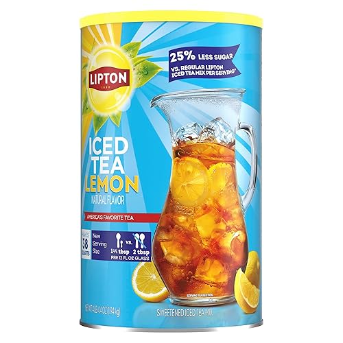 Lipton Reduced Sugar Iced Tea 38qt Lemon