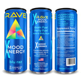 RAVE Mood Energy Drink is Mind Blowingly Different. With Mood-Boosting Functional Mushrooms, Nootropics, Adaptogens & B Vitamins. Experience Mind