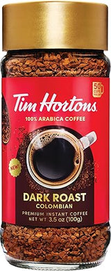Tim Hortons Dark Roast Instant Coffee 3.5oz Jar