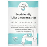 Lazy Coconuts Toilet Bowl Cleaner Strips - 60 Cleans, Plastic-free, Dye-free, With Lemon Essential Oil