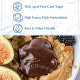 Verse 90% Dark Chocolate Squares - Gluten Free, Keto, Low Sugar Snack - Creamy Dark Cocoa - Only 1g Cane Sugar - Individually Wrapped, Vegan Cacao