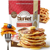 Blanket Pancakes and Waffle Mix - Chocolate Chip Pancake Mix - Just Add Water, No Preservatives - Clean Breakfast Staple with Homestyle Taste - Non-GMO, Comfort Food Classic - 16 oz (1 Pack)