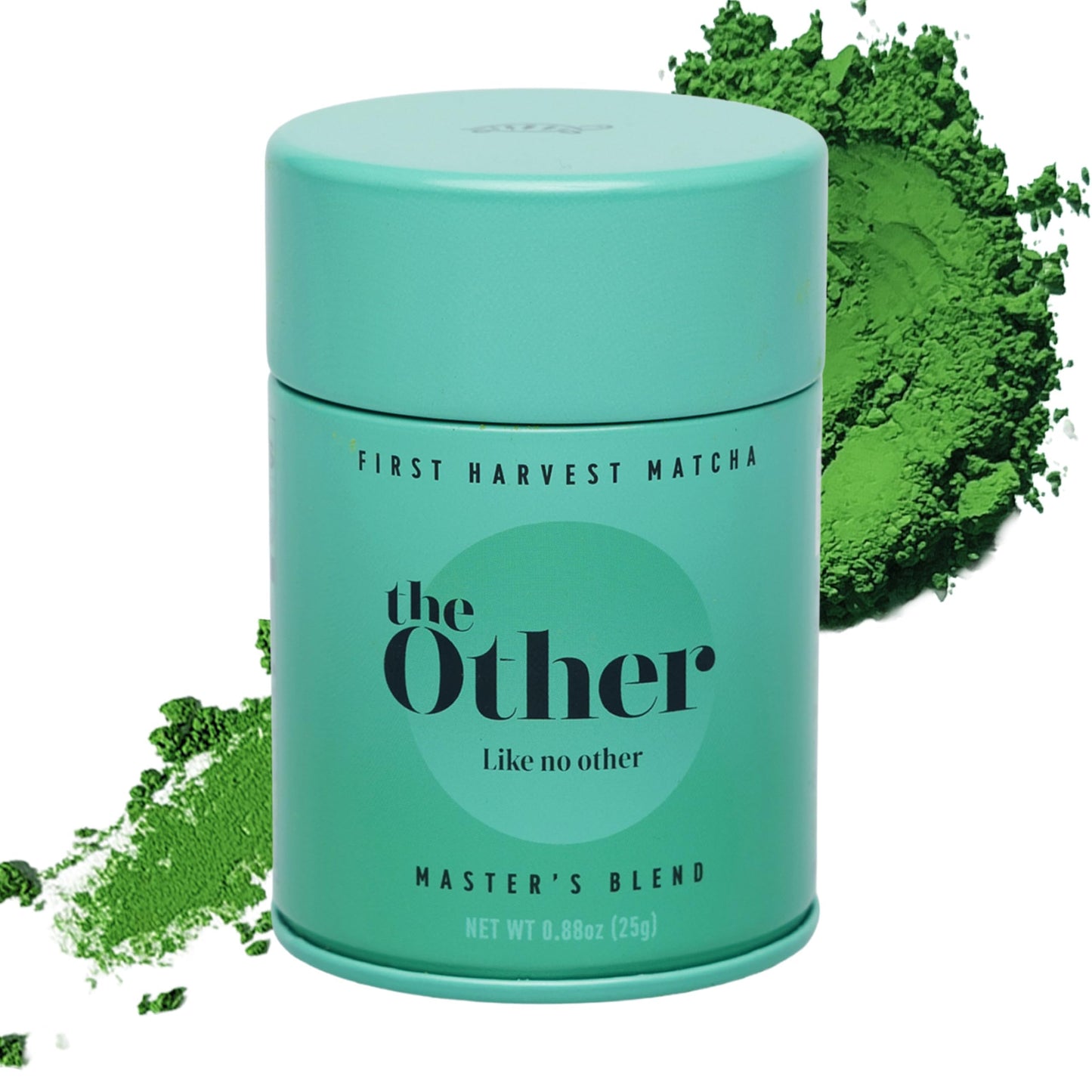 TheOther Matcha Powder Ceremonial Grade Matcha Powder - Japanese Matcha Powder Master’s Blend - Premium Green Tea Teal Tin - 25g