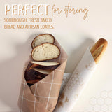 Nectar & Nest Beeswax Wraps for Food - Bread Wraps - Reusable Bread Storage Bags - Organic & Eco-Friendly Alternative to Aluminum Foil, Sourdough Bags