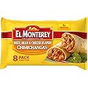 El Monterey Beef, Bean and Cheese flavor Chimichangas, 8 Ct