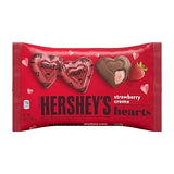 HERSHEY'S Milk Chocolate Filled with Strawberry Flavored Crème Hearts Candy, Valentine's Day Candy, 10 Oz. Bag