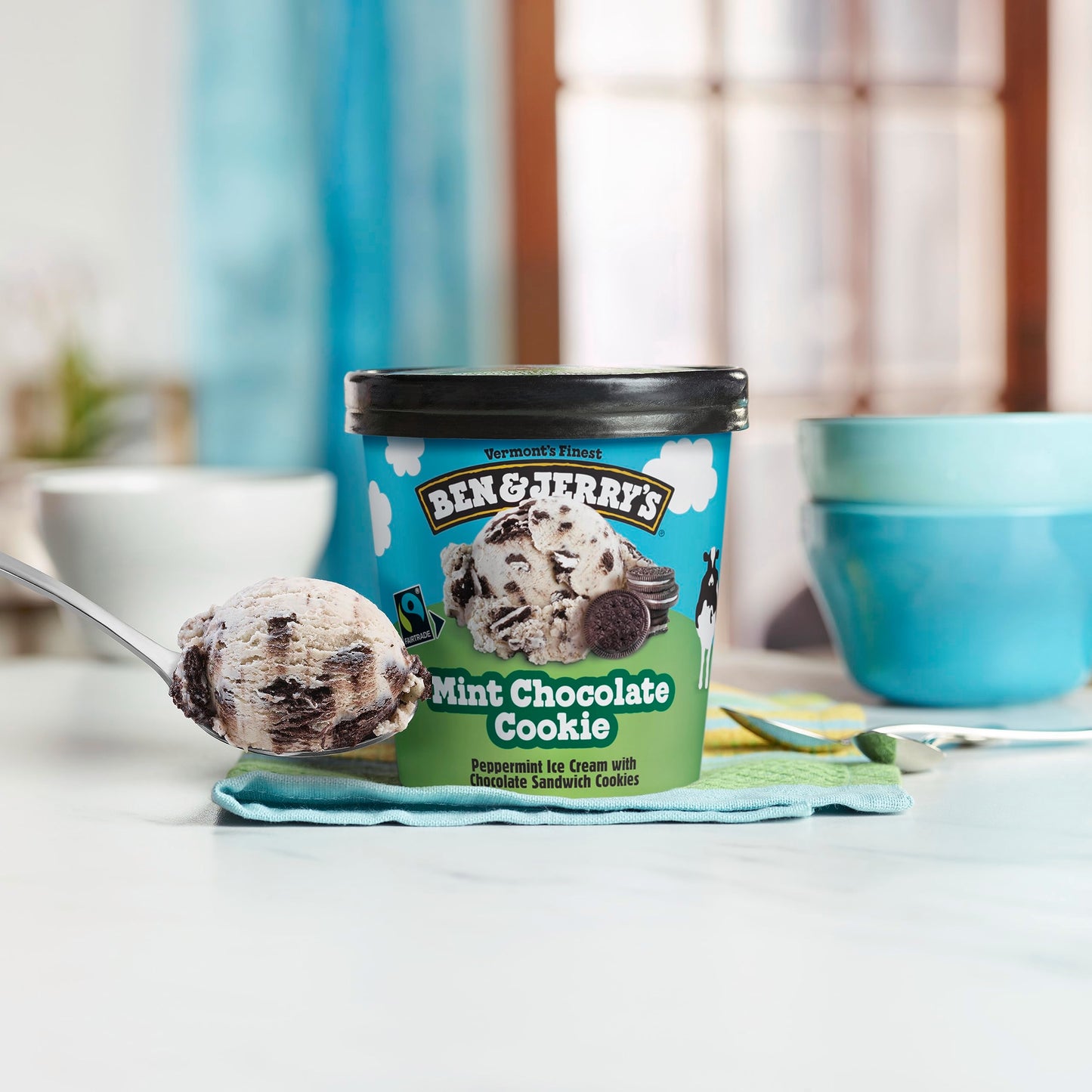 Ben & Jerry's Ice Cream Mint Chocolate Cookie 16 oz