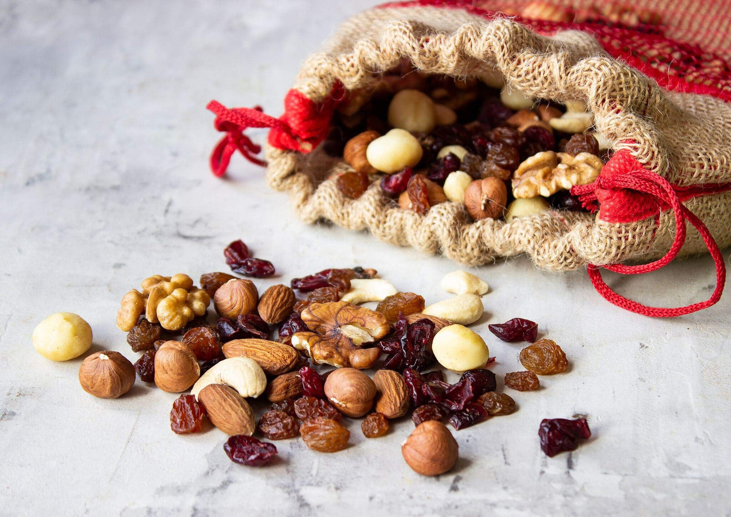 The Magnificent Seven Raw Organic Nuts and Berries Mix, 4 Pounds - Almonds, Cashews, Hazelnuts, Macadamias, Walnuts, Cranberries, Raisins, Non-GMO