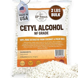 Cetyl Alcohol NF Grade (2 lbs / 32 oz) 100% Pure Extracted from Coconut & Palm Oils. Premium Granules Cetyl Alcohol for Lotion Making, Creams, Scrubs