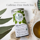 The Republic of Tea - Organic Moringa SuperHerb Tea Bulk Bag, 250 Herbal Tea Bags, Naturally Caffeine-Free