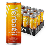 Yerbaé Energy Beverage, Mango Passion Fruit, 120mg Caffeine. No Sugar/Calories/Carbs, Energized by Yerba Mate, Plant-Based, Healthy Alternative