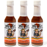 Brother Bru-Bru's African Hot Sauce - No Salt, No Sugar, Vegan - Habanero & African Spices - 5 oz (Pack of 3)
