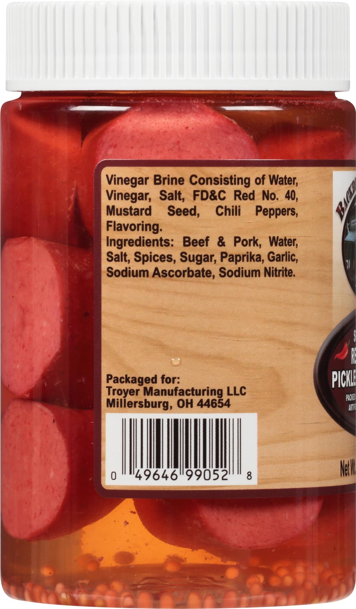 Backroad Country Smoked Red Hot Pickled Bologna 8 Ounces