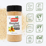 Badia Roasted Garlic Powder Seasoning, 6 oz - Smoky, Roasted Sweet Garlic Flavor - Gluten Free