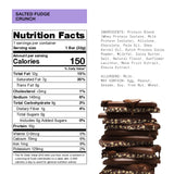 Hormbles Chormbles Protein Candy Bars, Salted Fudge, 10g Protein, 0g Sugar, 140 Calories, Fudge Chocolate Candy With Crunchy Pieces and Salt, Sugar