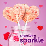 Brach’s Strawberry Cupcake Glitter Lollipops, Valentine's Day Candy, Individually Wrapped, 30 count