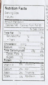 Kinnikinnick Gluten Free Blueberry Muffins, 11 oz (frozen)