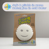 Scrub Daddy Sponge - Dye Free - Scratch-Free Scrubber for Dishes and Home, Odor Resistant, Soft in Warm Water, Firm in Cold, Deep Cleaning, Dishwasher