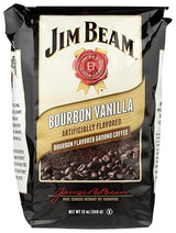 Jim Beam Bourbon Vanilla Bourbon Flavored Ground Coffee - 12 Ounce Bag