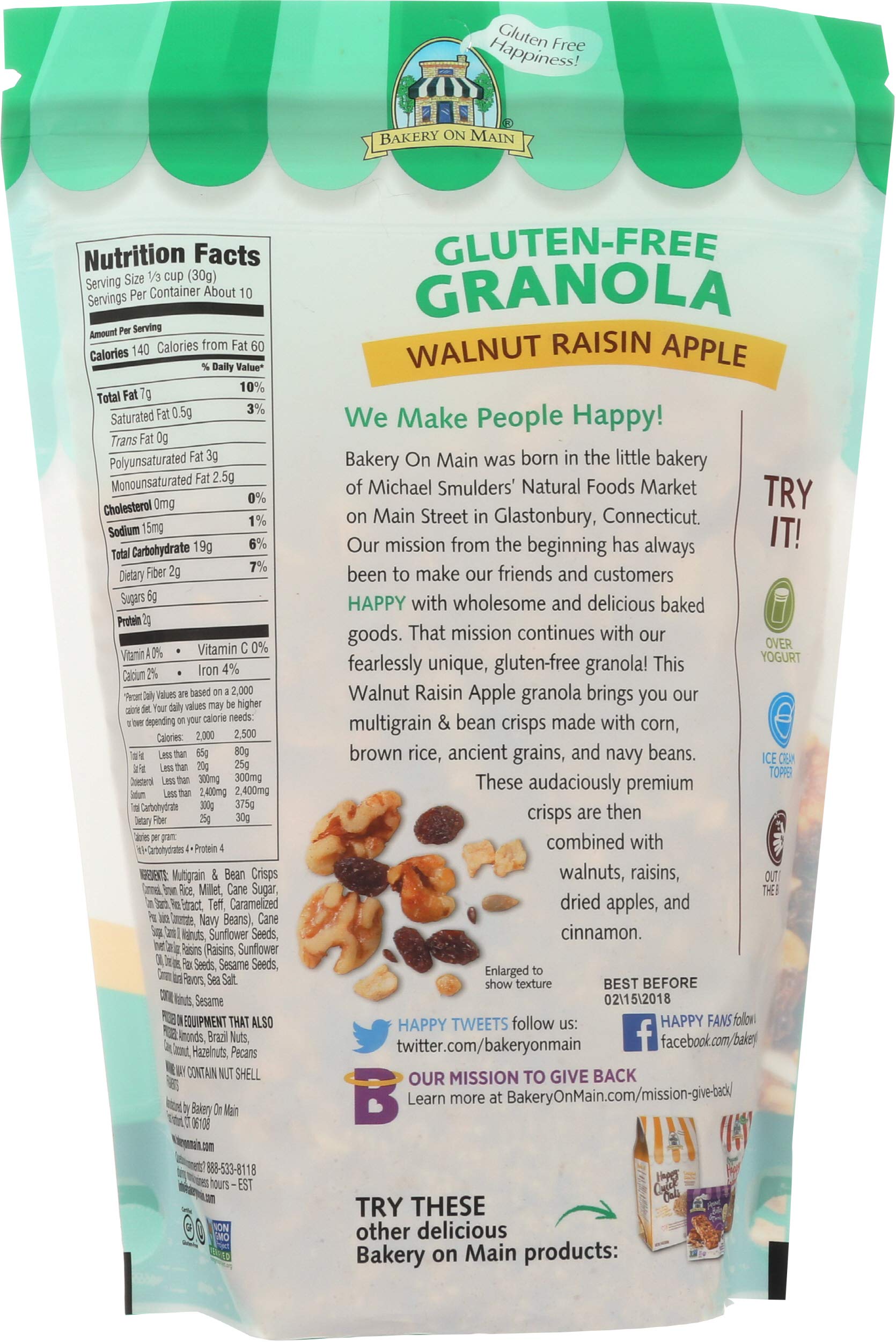Bakery On Main Granola Gf Apple Raisin Wlnt